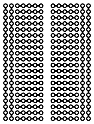 Breadboard verbindingspatroon